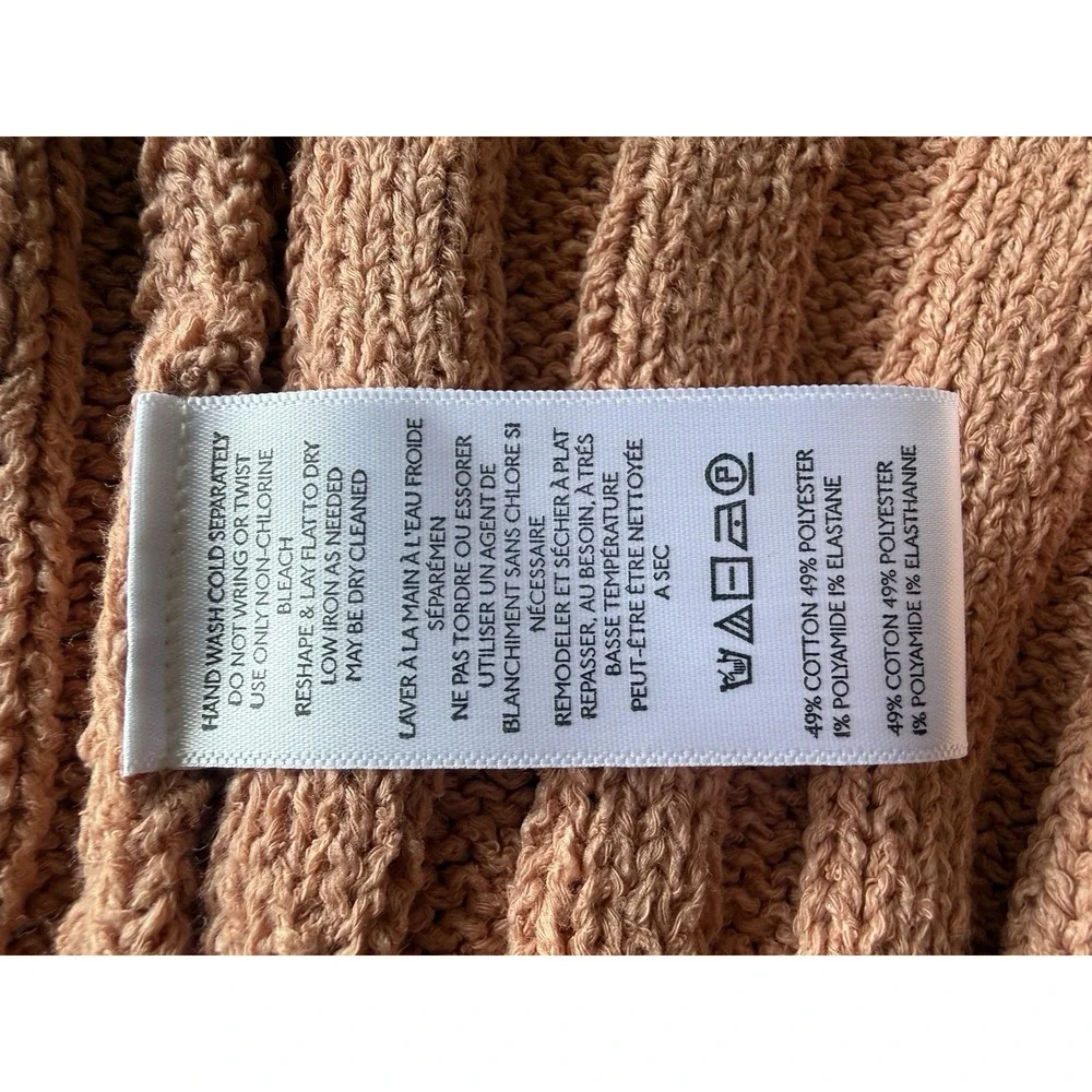 Free People Orla Cable Knit Mini Sweater Dress Pink Size L Large NWT $148